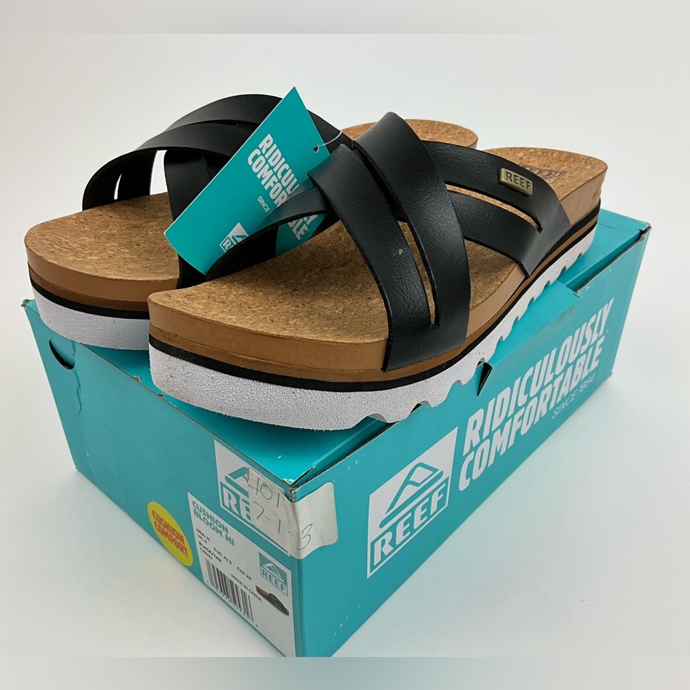 Reef Cushion Hi Bloom Slide Sandal NIB